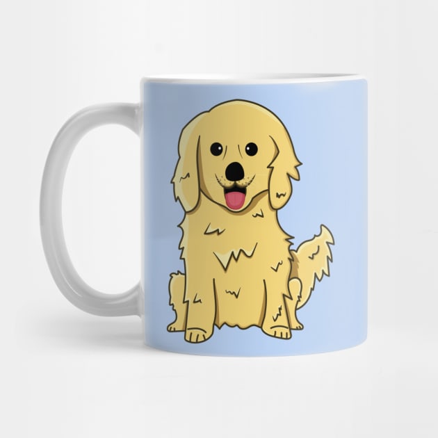 Golden Retriever Cute Dog by ShexxarDesigns